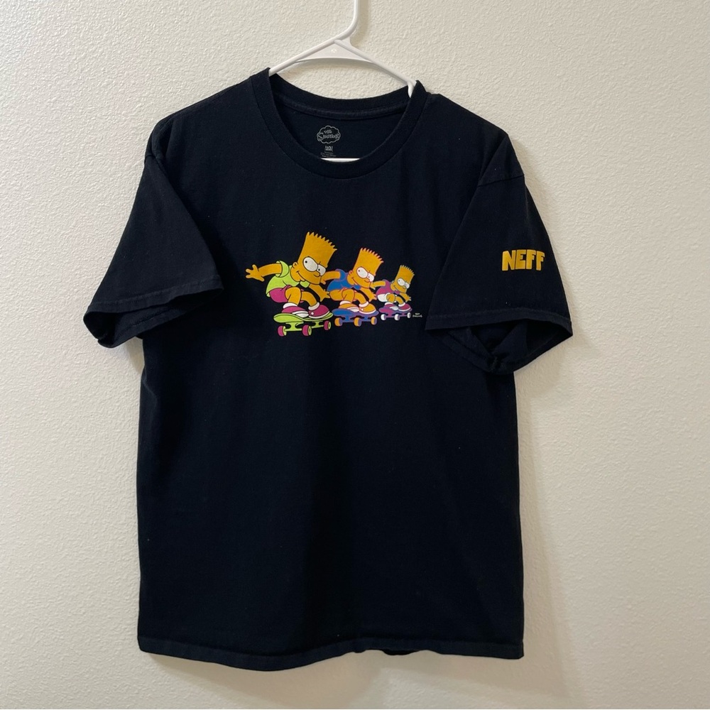 Neff Simpsons Bart Simpson t shirt black large